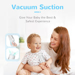 Waterproof, rechargeable baby hair clipper with vacuum system and storage box