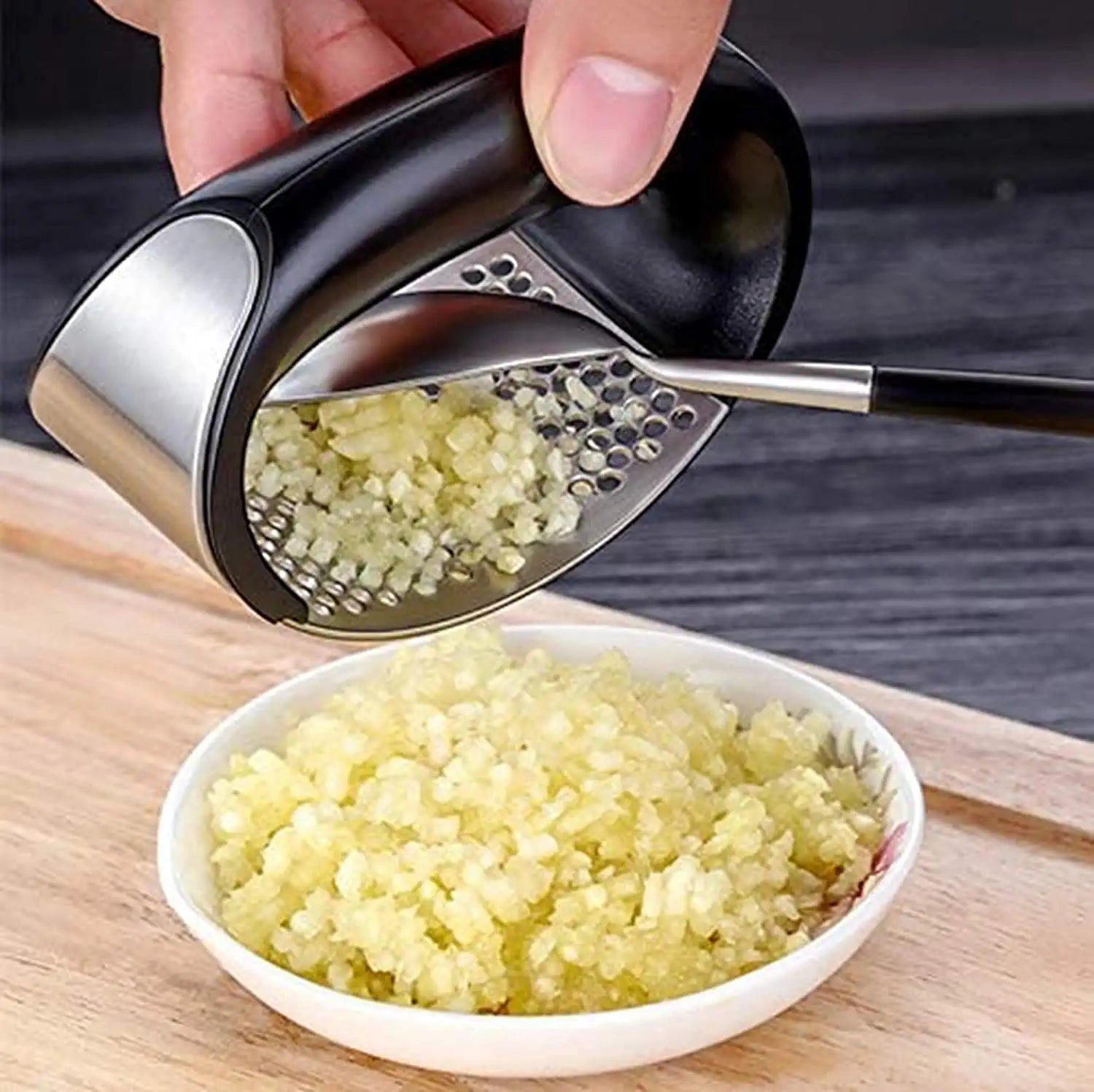 Effiziente Knoblauch- und Gemüsepressmaschine aus Edelstahl