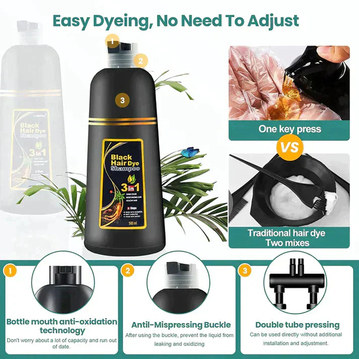 Black Hair Dye Shampoo for Radiant Results