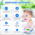 Sicheres Babybadthermometer mit Farbdisplay und Warnsystem