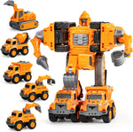 5-in-1 Car Toy Set with Transformation Function