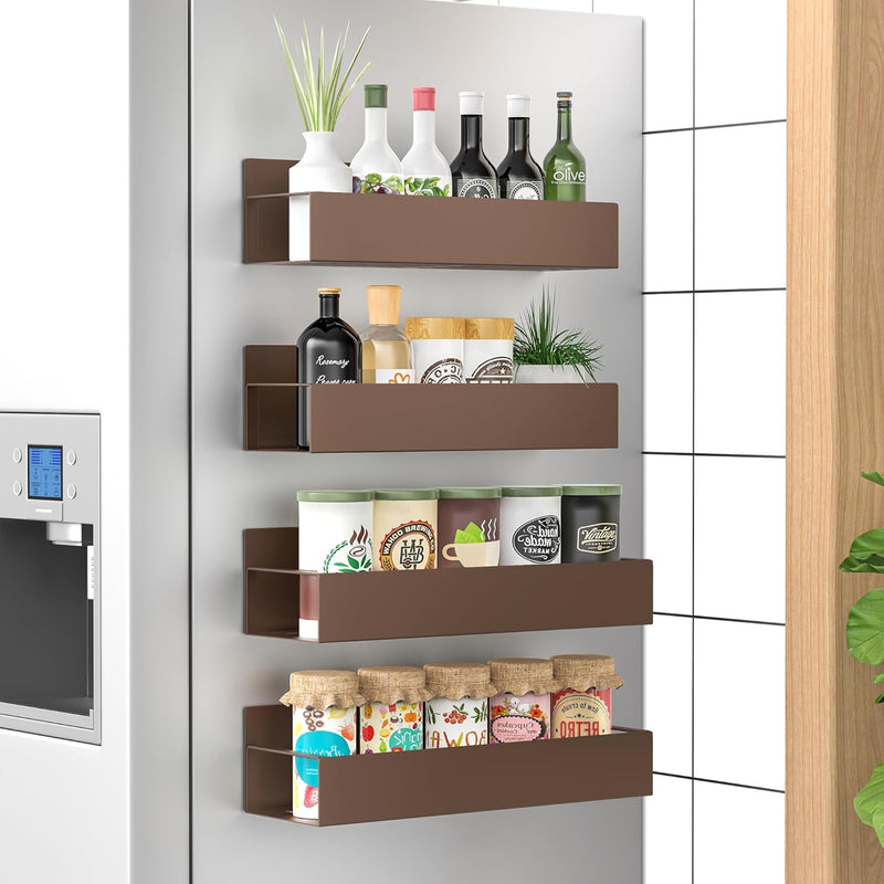 Magnetic Spice Rack Set with 4 Pieces - Robust Design