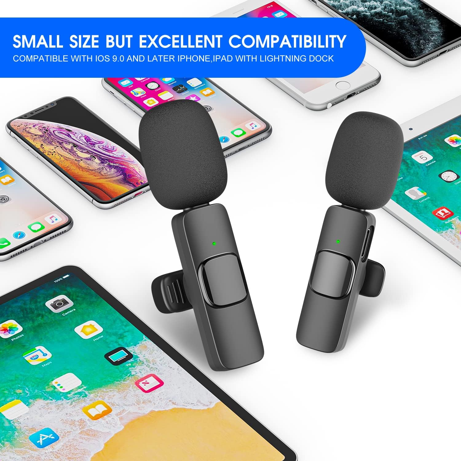 Wireless Microphone Duo for iPhone and iPad – Top Sound