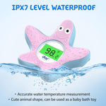 Sicheres Babybadthermometer mit Farbdisplay und Warnsystem