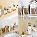 Elegant Deck-Mounted Bathtub Faucet for Modern Bathroom