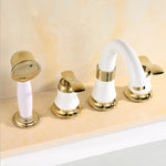 Elegant Deck-Mounted Bathtub Faucet for Modern Bathroom