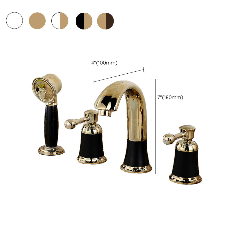 Elegant Deck-Mounted Bathtub Faucet for Modern Bathroom
