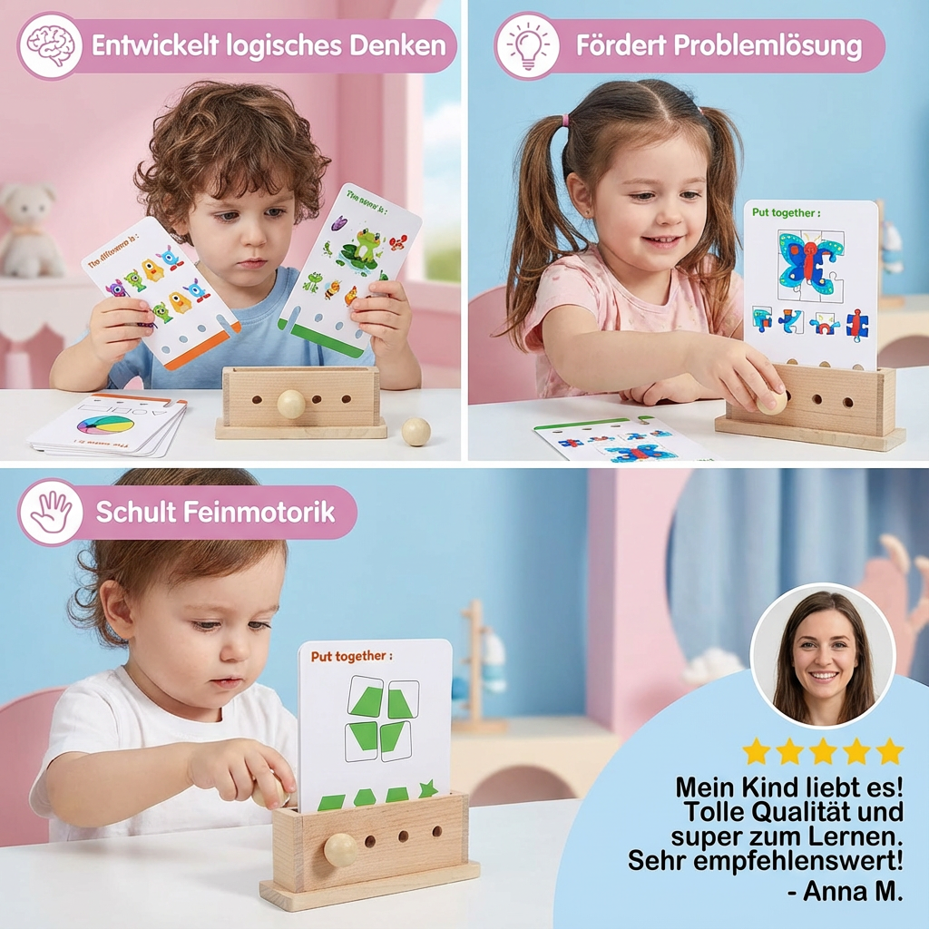 Early Skills Development Game - Wooden Logic Decoding for Kids
