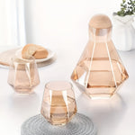 Elegant Carafe Set with 4 Glasses – Stylish and Practical | 5-Piece Set for Water, Juice, and Wine | Glanzzeit