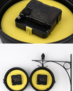 Two-Sided Vintage Wall Clock - Stylish Timepiece for Your Home