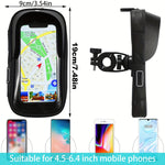 Waterproof Smartphone Holder for Bicycle and Motorcycle – 360° Rotatable, Suitable for 4.5–6.4 Inch