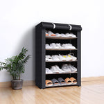 Shoe Cabinet with Fabric Cover and Sturdy Steel Frame – 6 or 8 Compartments
