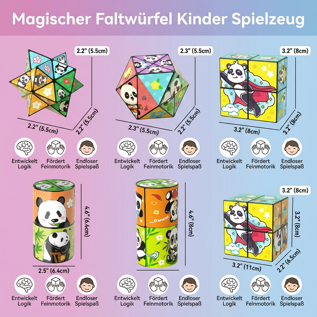 Foldable Cube for Children – Toy for Play and Learning