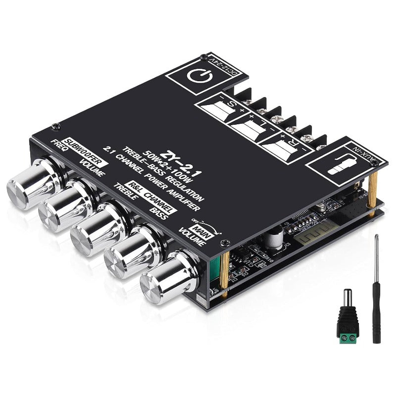 Vielseitiger 2.1 Kanal Bluetooth Audioverstärker