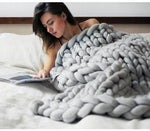 Cozy knitted blanket for ultimate comfort