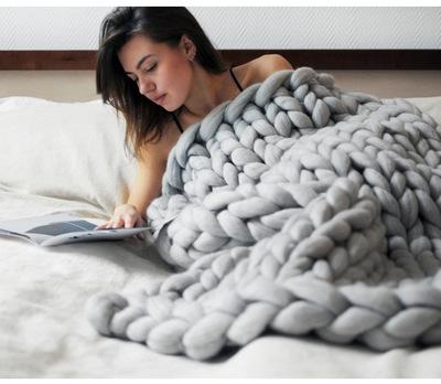 Cozy knitted blanket for ultimate comfort