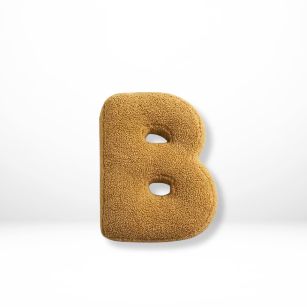 Elegantes Samt-Decor-Kissen mit Buchstaben – A bis Z erhältlich