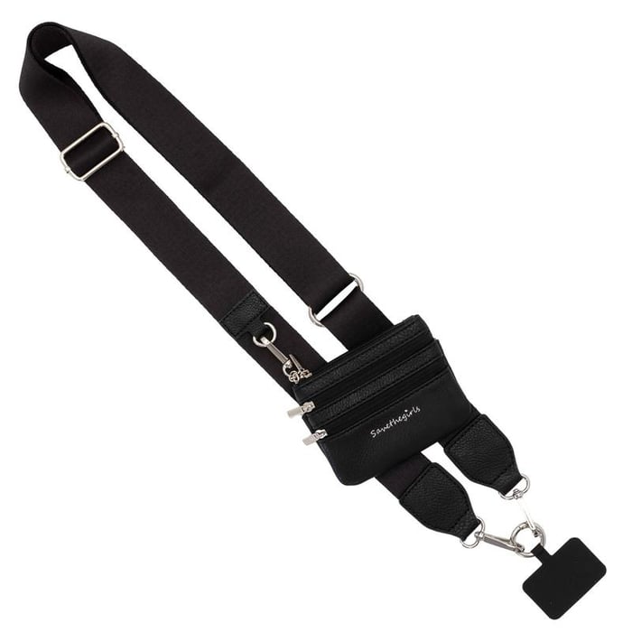 Stylish carrying strap for smartphones and cards
