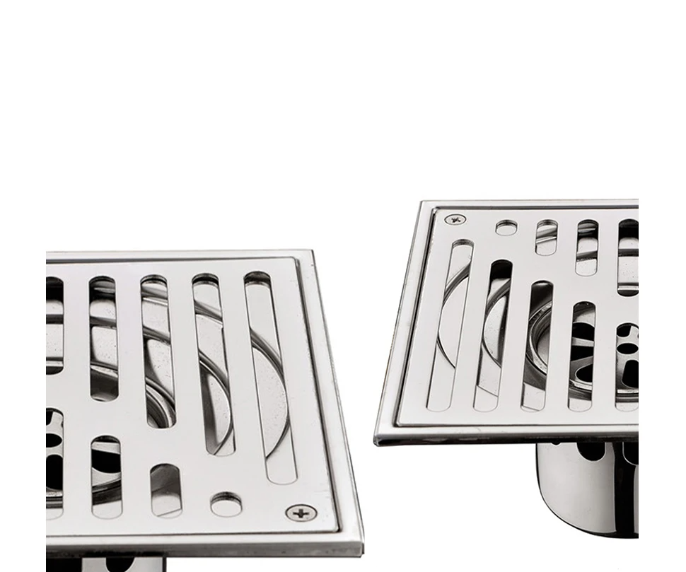 Elegant shower floor drain with tile integration
