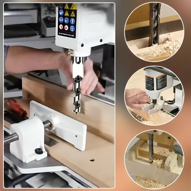 Präzisions-Bohrer Set für Quadrat-Zapfen – 4 Teile