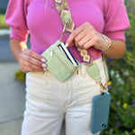 Stylish carrying strap for smartphones and cards