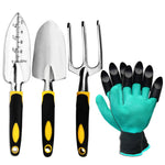 Versatile Stainless Steel Garden Tool Set | Includes Hand Protection