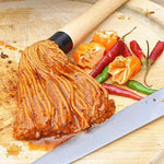 GourmetGrill Marinierbürsten-Set | Baumwollborsten | Holzgriff
