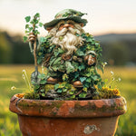 Enchanting garden stake with nature motif made of acrylic