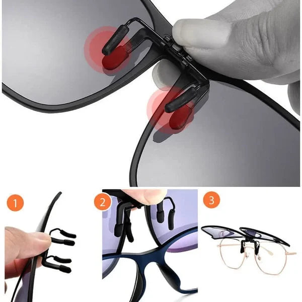 Clip-On Sunglasses with UV400 – Lightweight Polarized OogZeker for Glasses Wearers