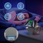 Versatile 3-in-1 Charging Station for Smartphone, Watch, and Headphones