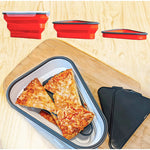 Collapsible airtight pizza container