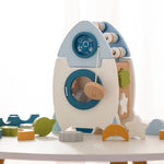 Interactive Wooden Toy - Rocket Set for Space Adventures