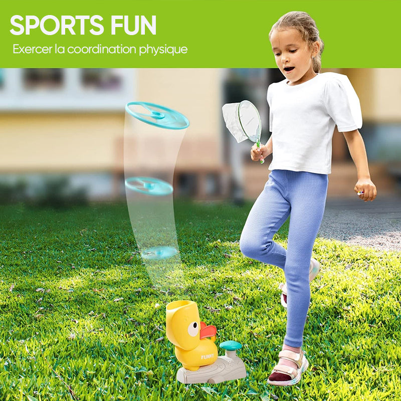 Flying ring for catapult toy