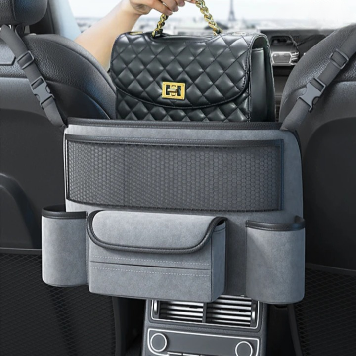 Practical car organizer for tidiness between the seats