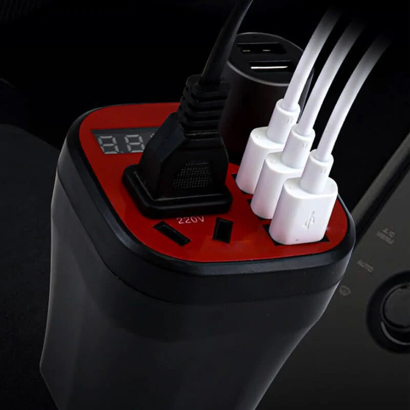 Kraftvoller 200W Auto-Inverter mit USB-Anschlüssen