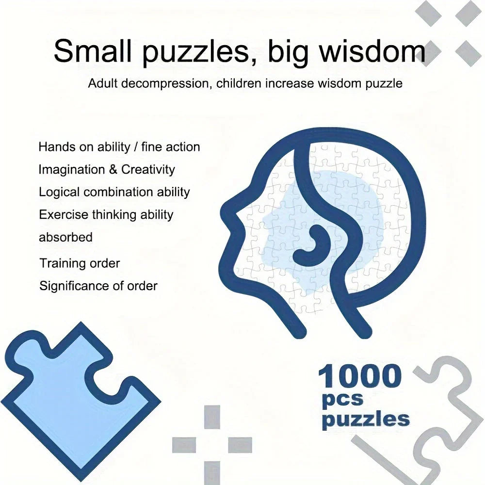 Astrologie-Puzzle mit 1000 Teilen in runder Form