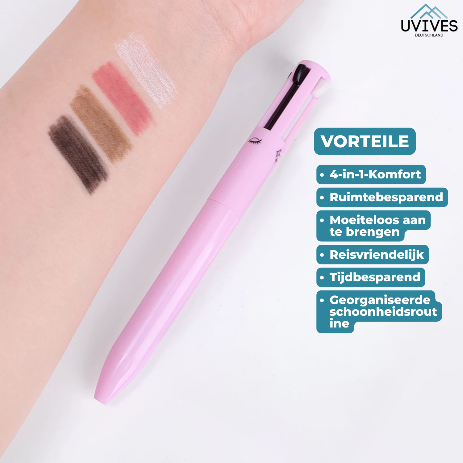 BeautyBuddy – Der vielseitige 4-in-1 Makeup-Stift für unterwegs