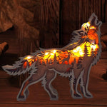 3D Hohles Holz Ornament Waldtier