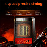 Compact wall heater with ceramic element for cozy warmth
