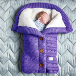 Lined Baby Sleeping Bag with Hood – Soft Knitted Fabric