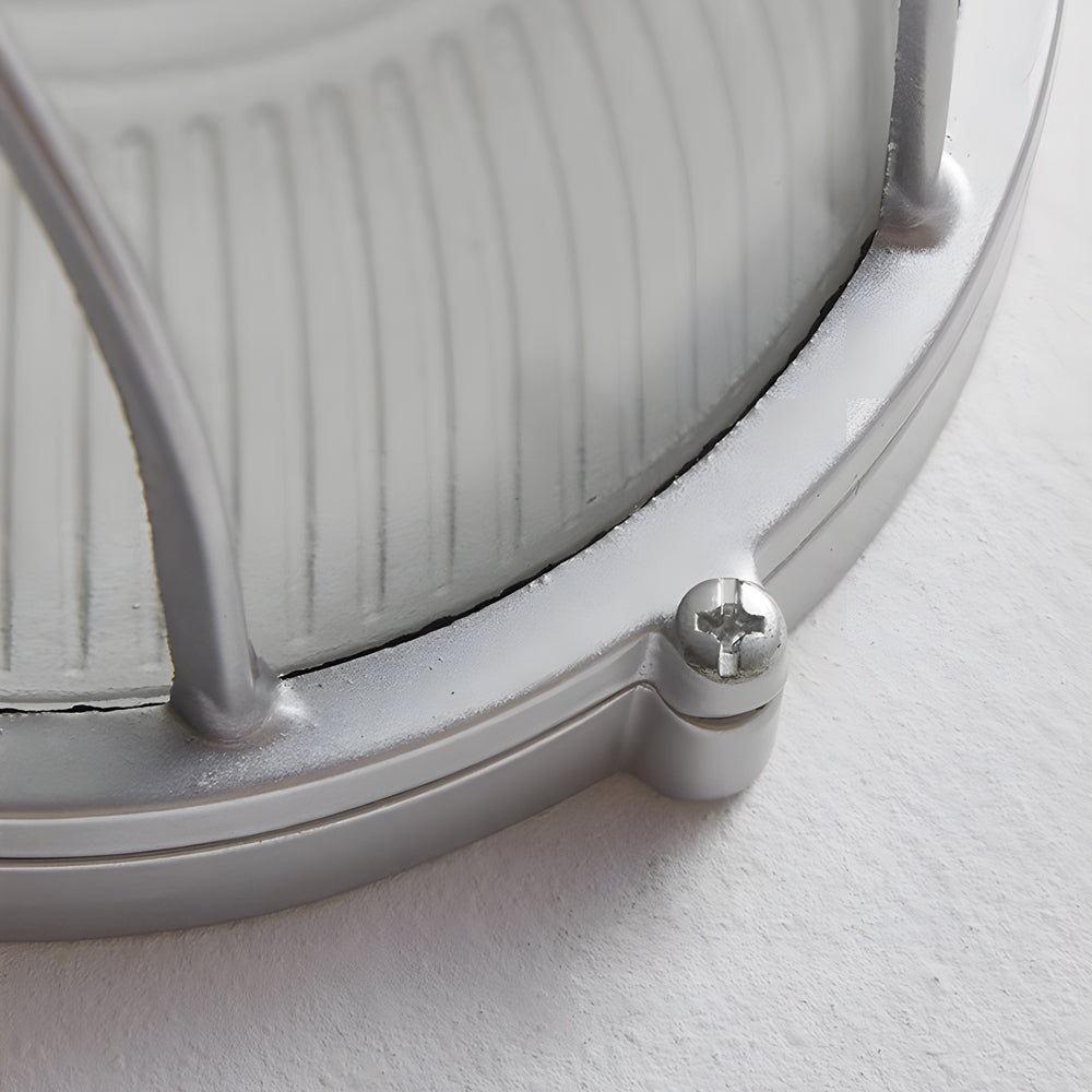 Elegante Außenwandleuchte im Retro-Industrie-Stil – Oval oder Rund