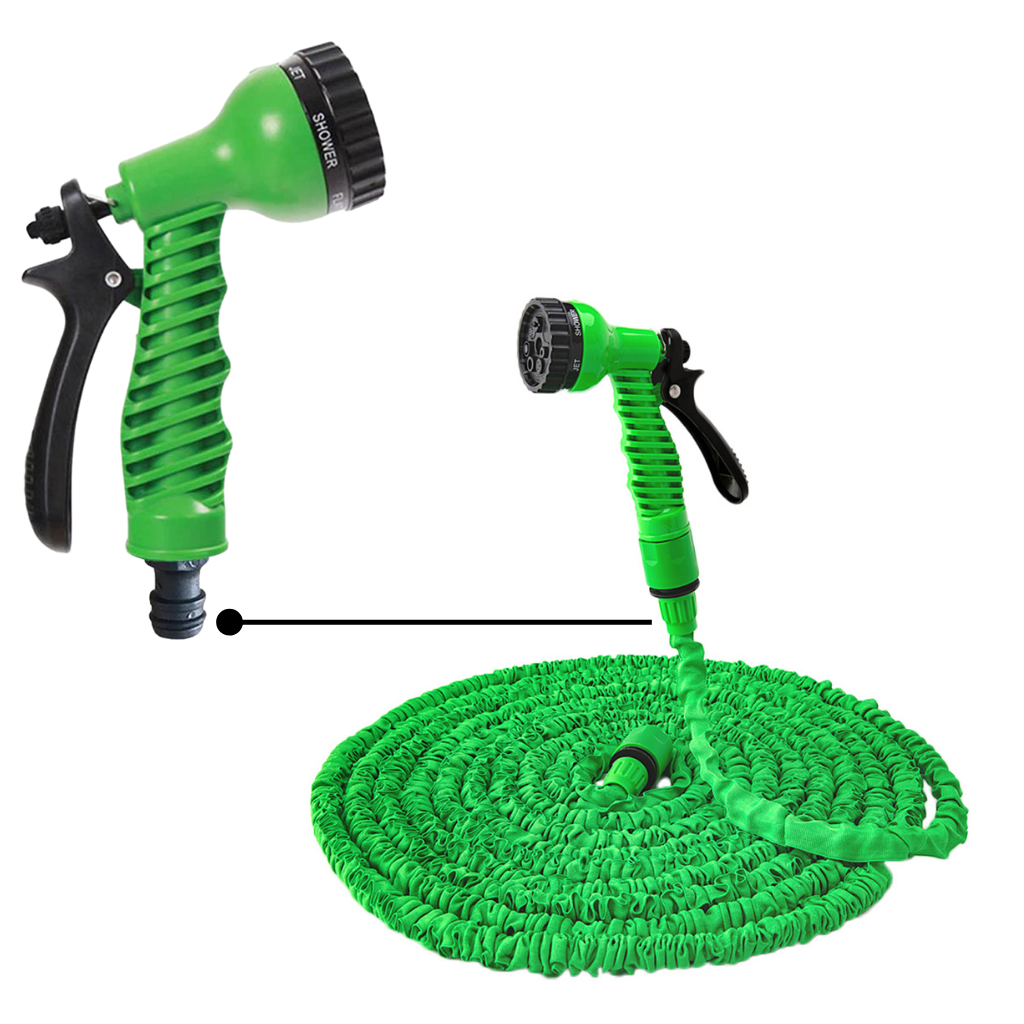 Flexibler Gartenschlauch mit 7 Sprühmodi