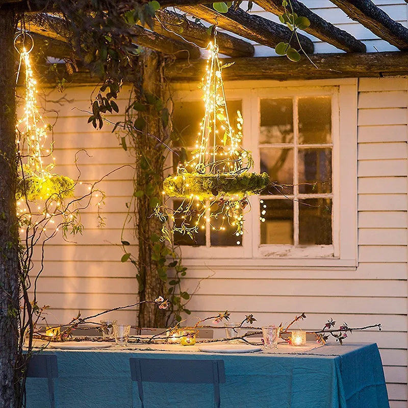 Decorative Copper Wire String Lights with USB Connection