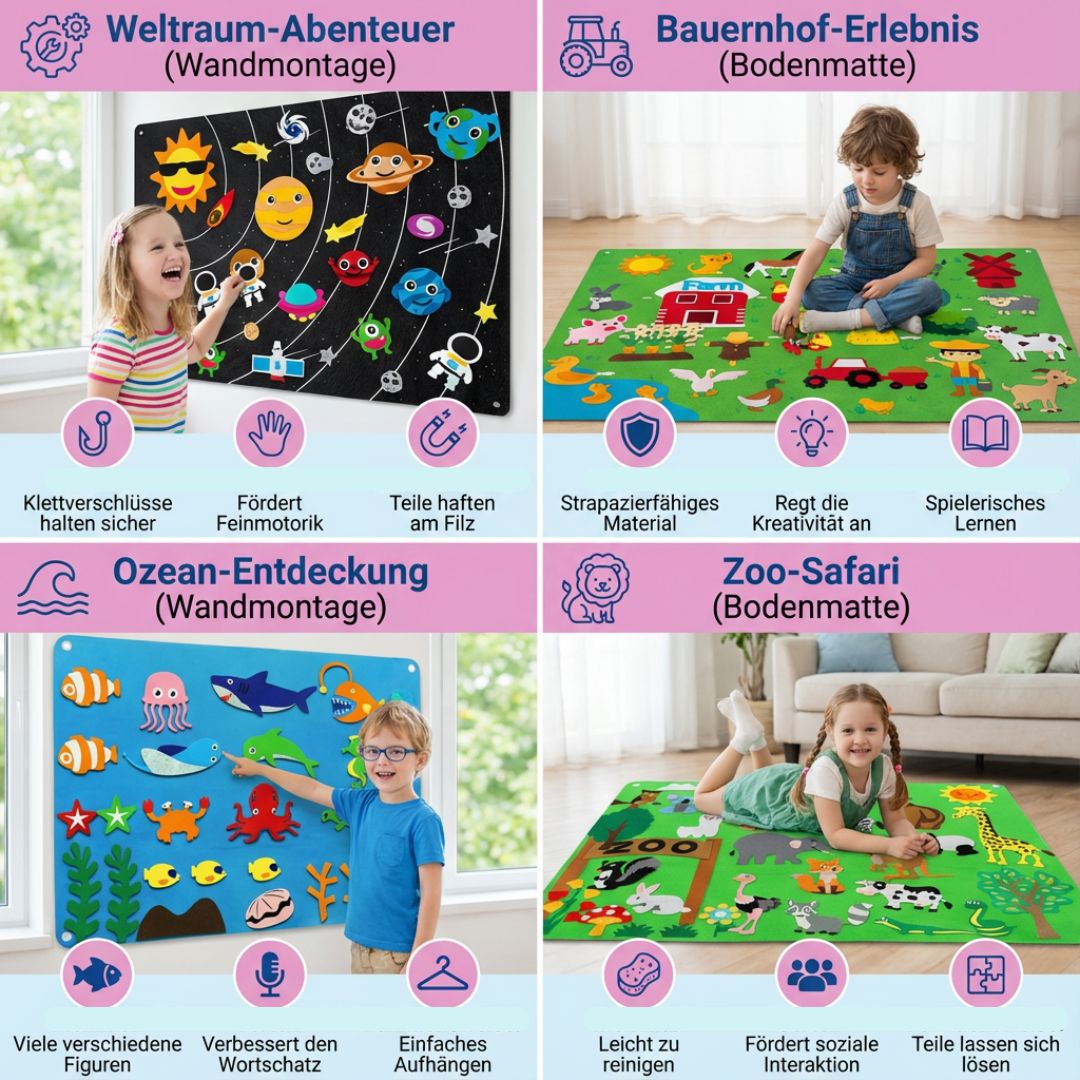 Felt Worlds in Montessori Style