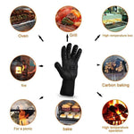 Hitzebeständige Grillhandschuhe – Professionelle Grillhandschuhe, 1 Paar