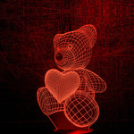 3D Teddylampe für eine beruhigende Atmosphäre