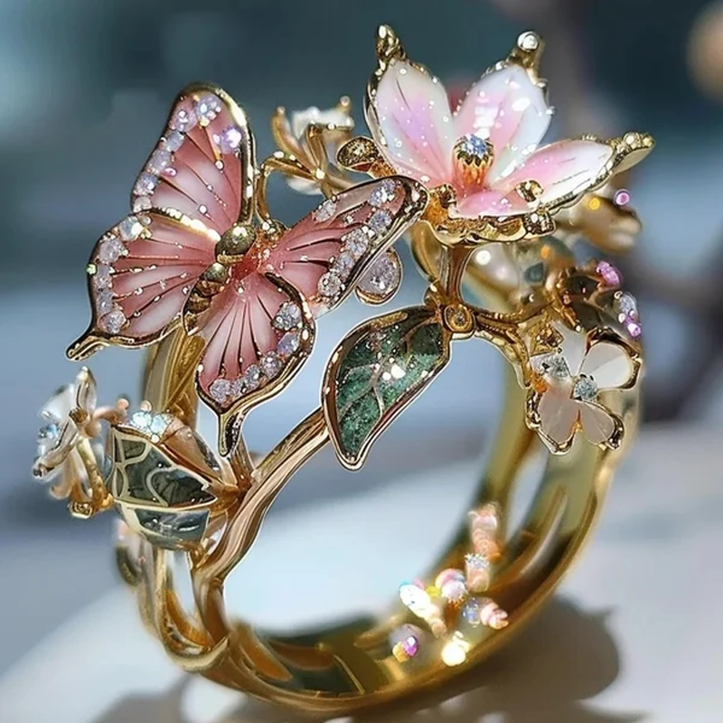 Ring with Butterfly Blossom