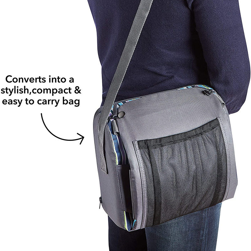 Portable High Chair for Babies - Travel Booster Seat with Harness and Bag
