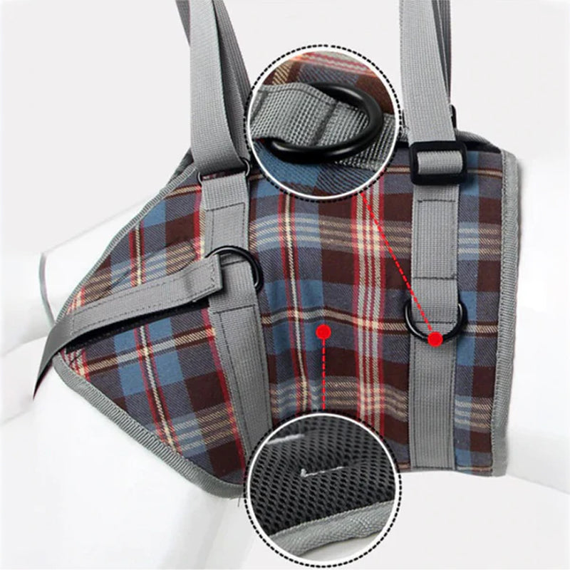Support harnesses for dogs with hind leg weakness