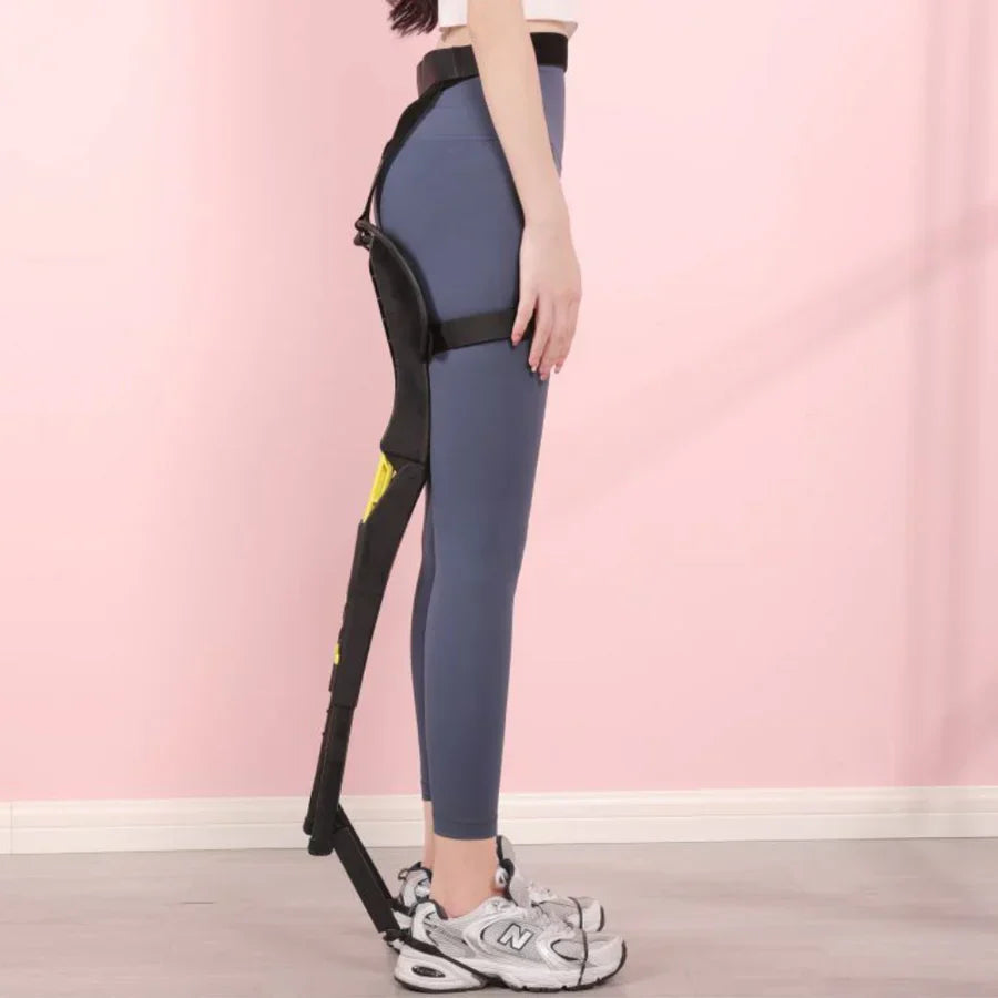 Portable folding chair with portable exoskeleton for sports activities